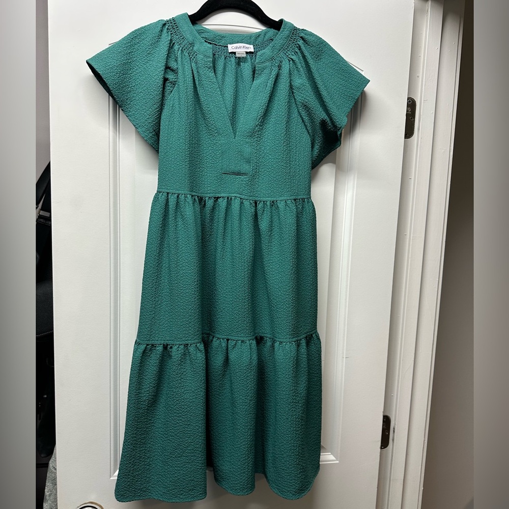 Calvin Klein Teal Midi Dress